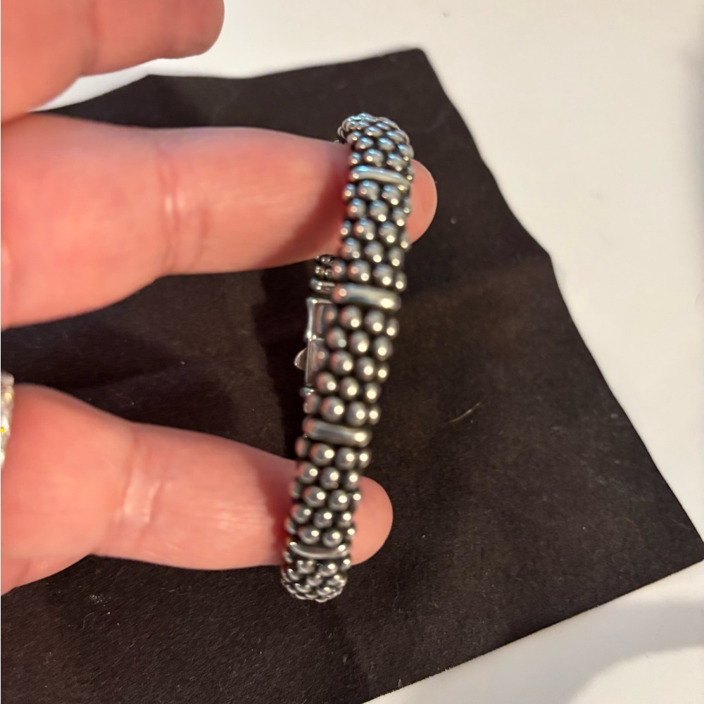 LAGOS Silver Beaded Caviar Bracelet
